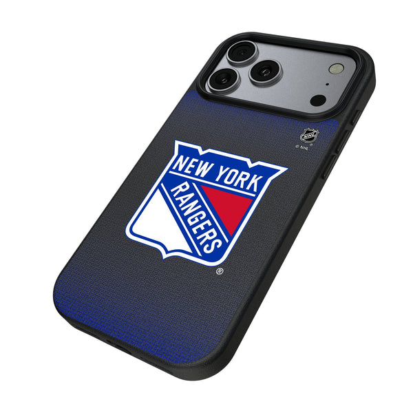 New York Rangers Linen iPhone MagSafe Compatible Phone Case for Apple iPhone Iso.Jpg