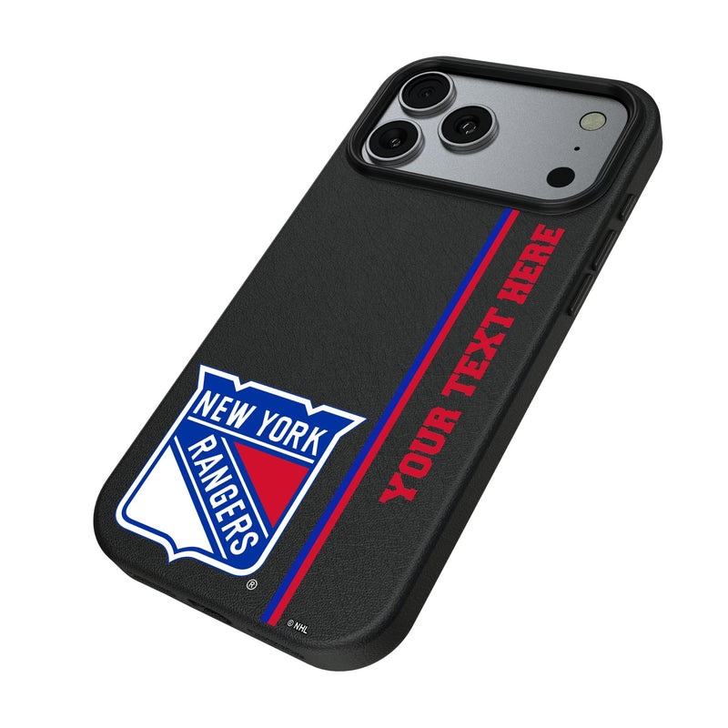 New York Rangers Personalized Sidebard iPhone MagSafe Compatible Phone Case for Apple iPhone Iso.Jpg