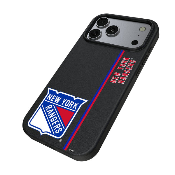 New York Rangers Sidebar iPhone MagSafe Compatible Phone Case for Apple iPhone Iso.Jpg