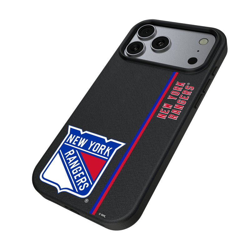 New York Rangers Sidebar iPhone MagSafe Compatible Phone Case for Apple iPhone Iso.Jpg