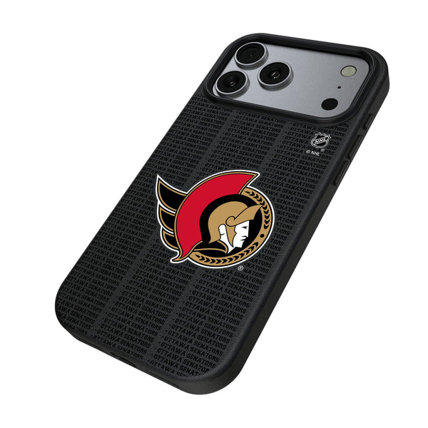 Ottawa Senators Text Backdrop iPhone MagSafe Compatible Phone Case for Apple iPhone Iso.Jpg
