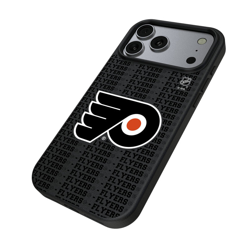 Philadelphia Flyers Text Backdrop iPhone MagSafe Compatible Phone Case for Apple iPhone Iso.Jpg