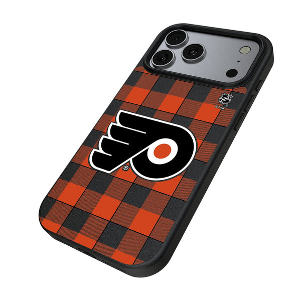 Philadelphia Flyers Plaid iPhone MagSafe Compatible Phone Case for Apple iPhone Iso.Jpg