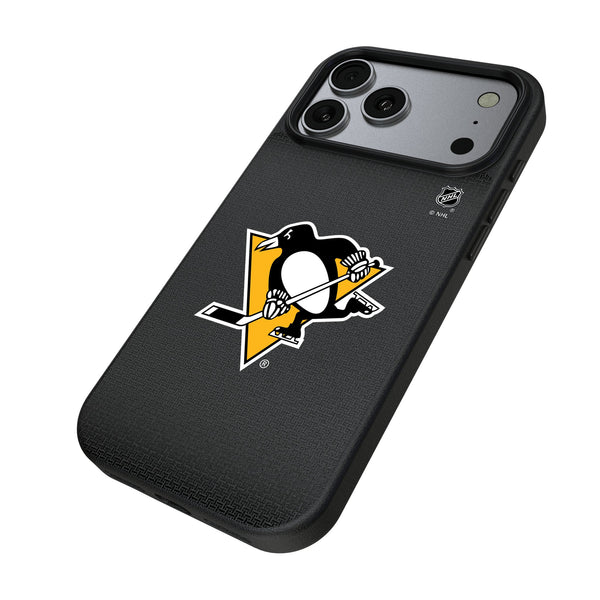 Pittsburgh Penguins Linen iPhone MagSafe Compatible Phone Case for Apple iPhone Iso.Jpg