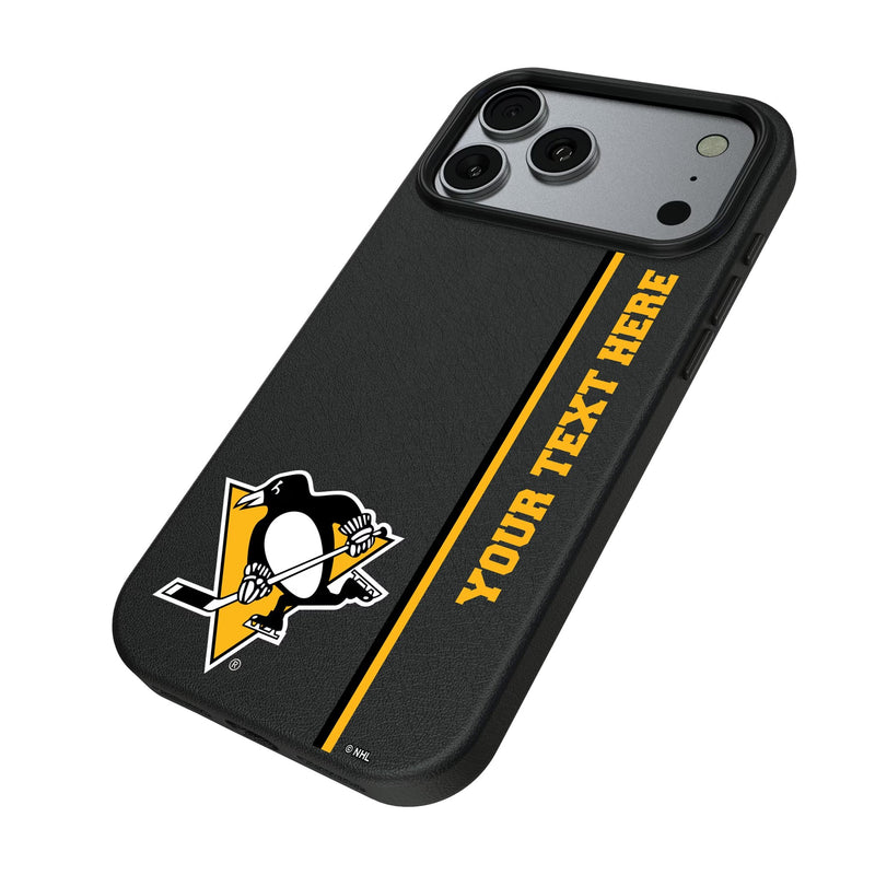 Pittsburgh Penguins Personalized Sidebard iPhone MagSafe Compatible Phone Case for Apple iPhone Iso.Jpg
