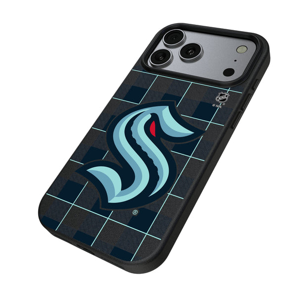 Seattle Kraken Plaid iPhone MagSafe Compatible Phone Case for Apple iPhone Iso.Jpg
