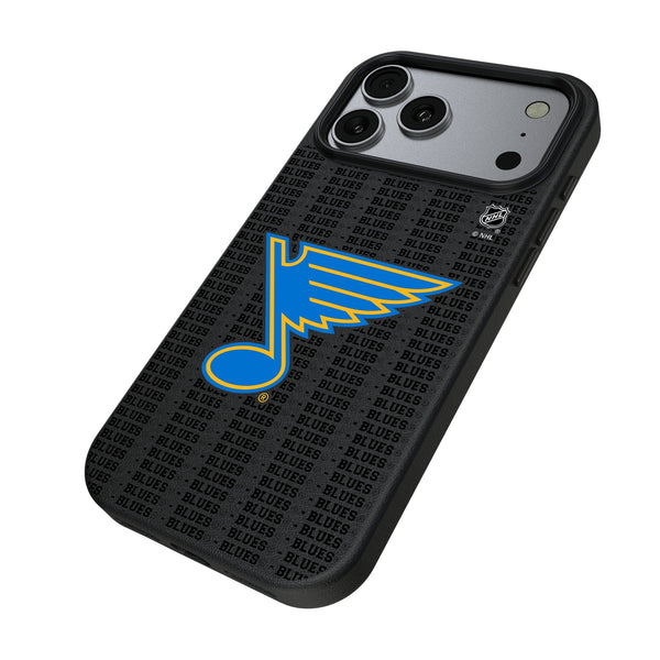St. Louis Blues Text Backdrop iPhone MagSafe Compatible Phone Case for Apple iPhone Iso.Jpg