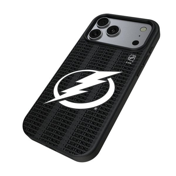 Tampa Bay Lightning Text Backdrop iPhone MagSafe Compatible Phone Case for Apple iPhone Iso.Jpg