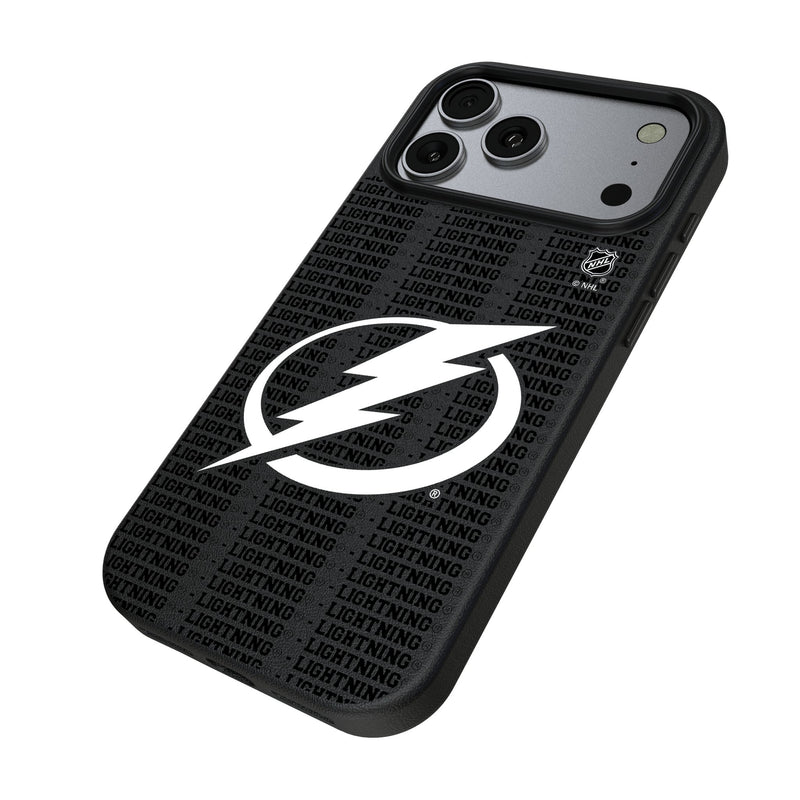 Tampa Bay Lightning Text Backdrop iPhone MagSafe Compatible Phone Case for Apple iPhone Iso.Jpg