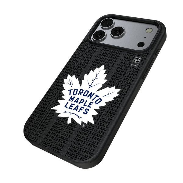 Toronto Maple Leafs Text Backdrop iPhone MagSafe Compatible Phone Case for Apple iPhone Iso.Jpg