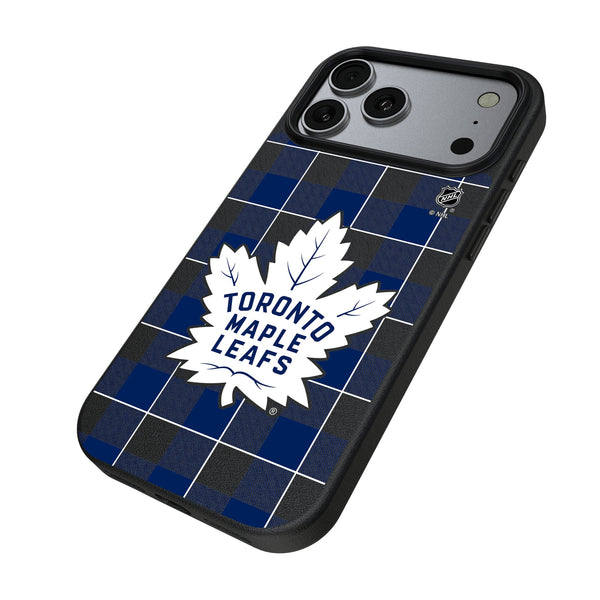 Toronto Maple Leafs Plaid iPhone MagSafe Compatible Phone Case for Apple iPhone Iso.Jpg