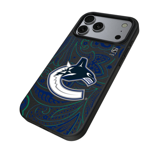 Vancouver Canucks Paisley iPhone MagSafe Compatible Phone Case for Apple iPhone Iso.Jpg