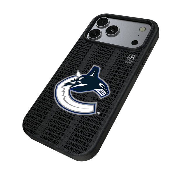 Vancouver Canucks Text Backdrop iPhone MagSafe Compatible Phone Case for Apple iPhone Iso.Jpg