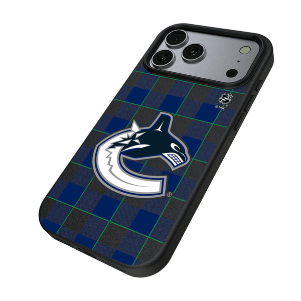Vancouver Canucks Plaid iPhone MagSafe Compatible Phone Case for Apple iPhone Iso.Jpg