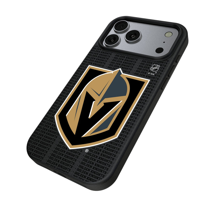 Vegas Golden Knights Text Backdrop iPhone MagSafe Compatible Phone Case for Apple iPhone Iso.Jpg