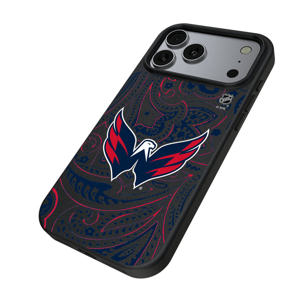 Washington Capitals Paisley iPhone MagSafe Compatible Phone Case for Apple iPhone Iso.Jpg