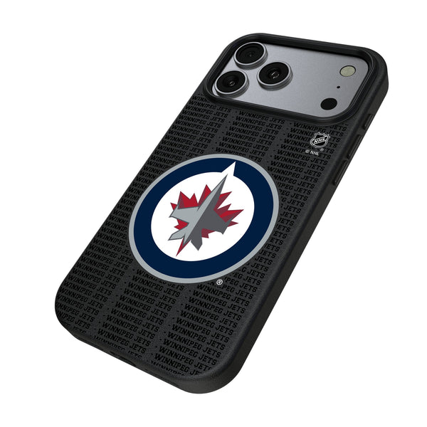 Winnipeg Jets Text Backdrop iPhone MagSafe Compatible Phone Case for Apple iPhone Iso.Jpg