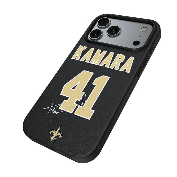 Alvin Kamara New Orleans Saints 41 Game Tactic iPhone MagSafe Compatible Phone Case for Apple iPhone Iso.Jpg