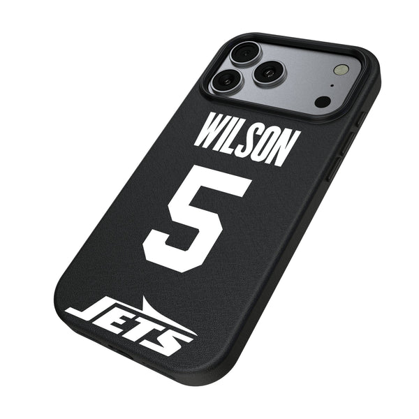 Garrett Wilson New York Jets 5 Game Tactic iPhone MagSafe Compatible Phone Case for Apple iPhone Iso.Jpg