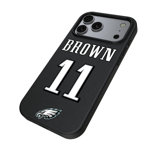 A.J. Brown Philadelphia Eagles 11 Game Tactic iPhone MagSafe Compatible Phone Case for Apple iPhone Iso.Jpg