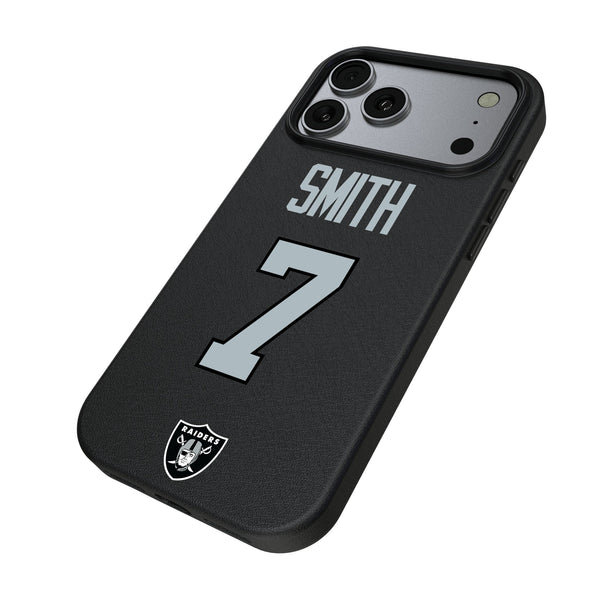 Geno Smith Las Vegas Raiders 7 Game Tactic iPhone MagSafe Compatible Phone Case for Apple iPhone Iso.Jpg