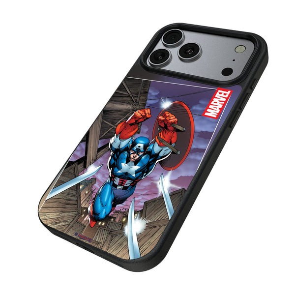 Marvel Avengers Captain America Cover Art iPhone MagSafe Compatible Phone Case for Apple iPhone Iso.Jpg