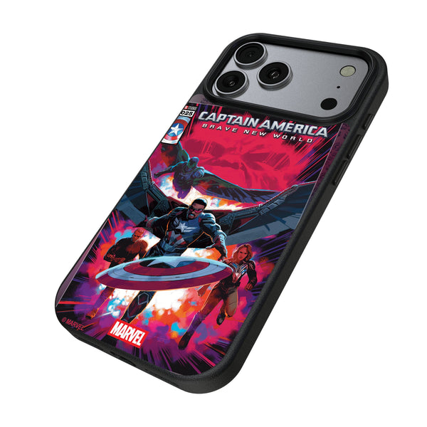 Marvel Avengers Sam Wilson Captain America Cover Art iPhone MagSafe Compatible Phone Case for Apple iPhone Iso.Jpg