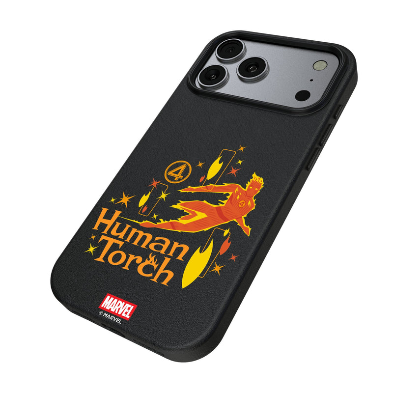 Marvel Human Torch Badge iPhone MagSafe Compatible Phone Case for Apple iPhone Iso.Jpg
