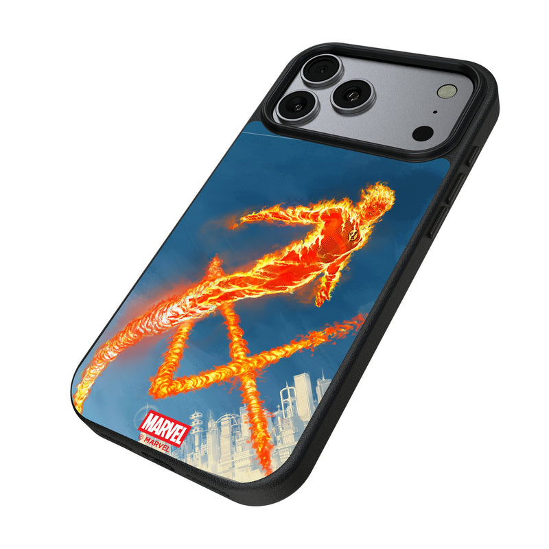 Marvel Human Torch Cover Art iPhone MagSafe Compatible Phone Case for Apple iPhone Iso.Jpg