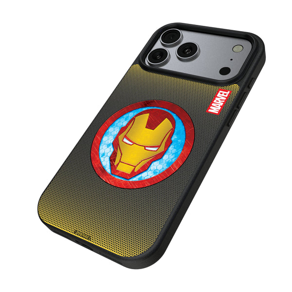 Marvel Avengers Iron Man Grid iPhone MagSafe Compatible Phone Case for Apple iPhone Iso.Jpg