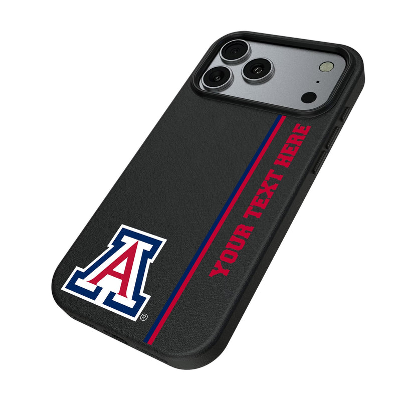 University of Arizona Wildcats Personalized Sidebard iPhone MagSafe Compatible Phone Case for Apple iPhone Iso.Jpg
