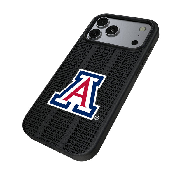 University of Arizona Wildcats Text Backdrop iPhone MagSafe Compatible Phone Case for Apple iPhone Iso.Jpg