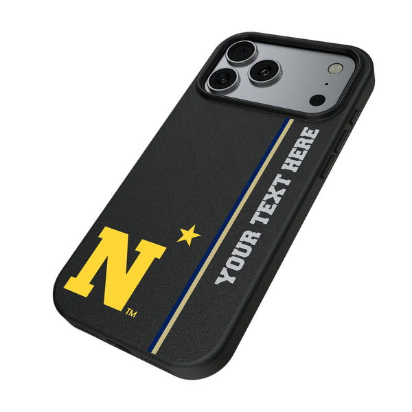 United State Naval Academy Midshipmen Personalized Sidebard iPhone MagSafe Compatible Phone Case for Apple iPhone Iso.Jpg
