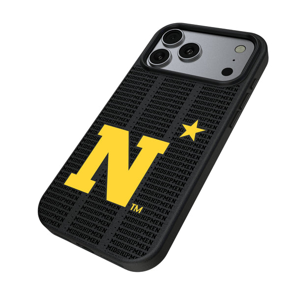 United State Naval Academy Midshipmen Text Backdrop iPhone MagSafe Compatible Phone Case for Apple iPhone Iso.Jpg