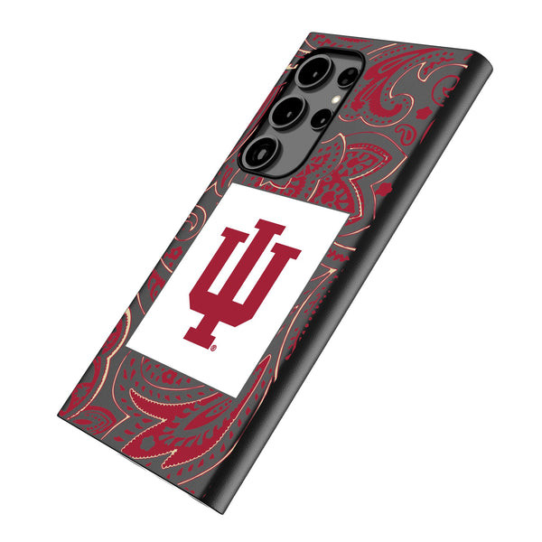 Indiana University Hoosiers Paisley Galaxy MagSafe Compatible Phone Case Iso.Jpg