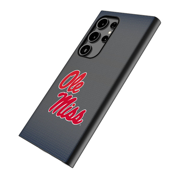 University of Mississippi Rebels Linen Galaxy MagSafe Compatible Phone Case Iso.Jpg