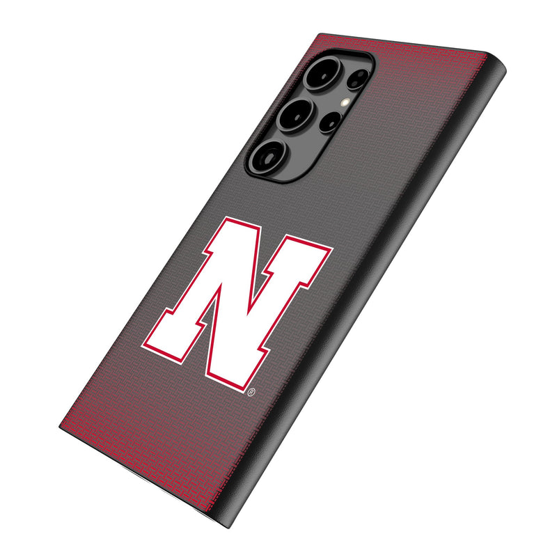 University of Nebraska Huskers Block N Linen Galaxy MagSafe Compatible Phone Case Iso.Jpg