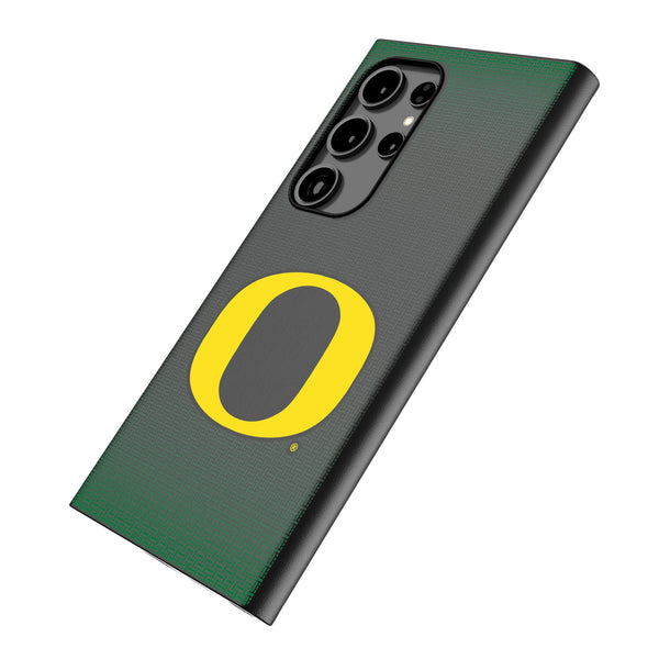 University of Oregon Ducks Linen Galaxy MagSafe Compatible Phone Case Iso.Jpg