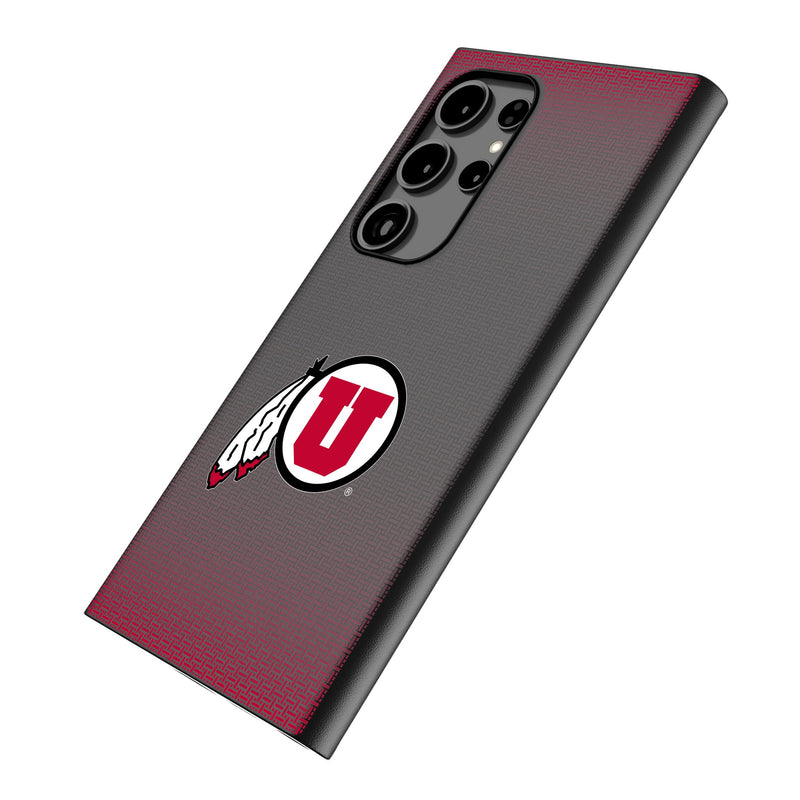 University of Utah Utes Linen Galaxy MagSafe Compatible Phone Case Iso.Jpg