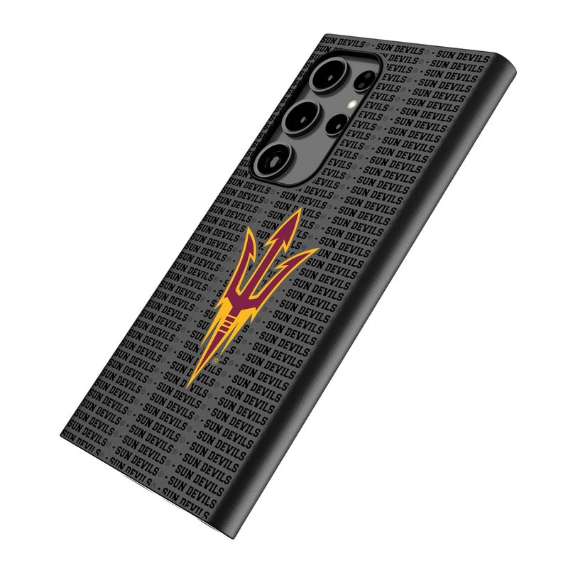 Arizona State University Sun Devils Text Backdrop Galaxy MagSafe Compatible Phone Case Iso.Jpg