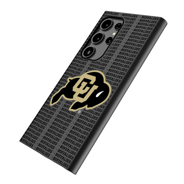 University of Colorado Buffaloes Text Backdrop Galaxy MagSafe Compatible Phone Case Iso.Jpg