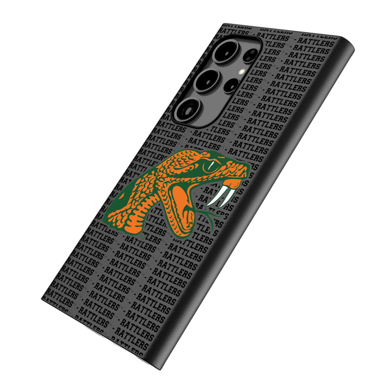 Florida A&M University Rattlers Text Backdrop Galaxy MagSafe Compatible Phone Case Iso.Jpg