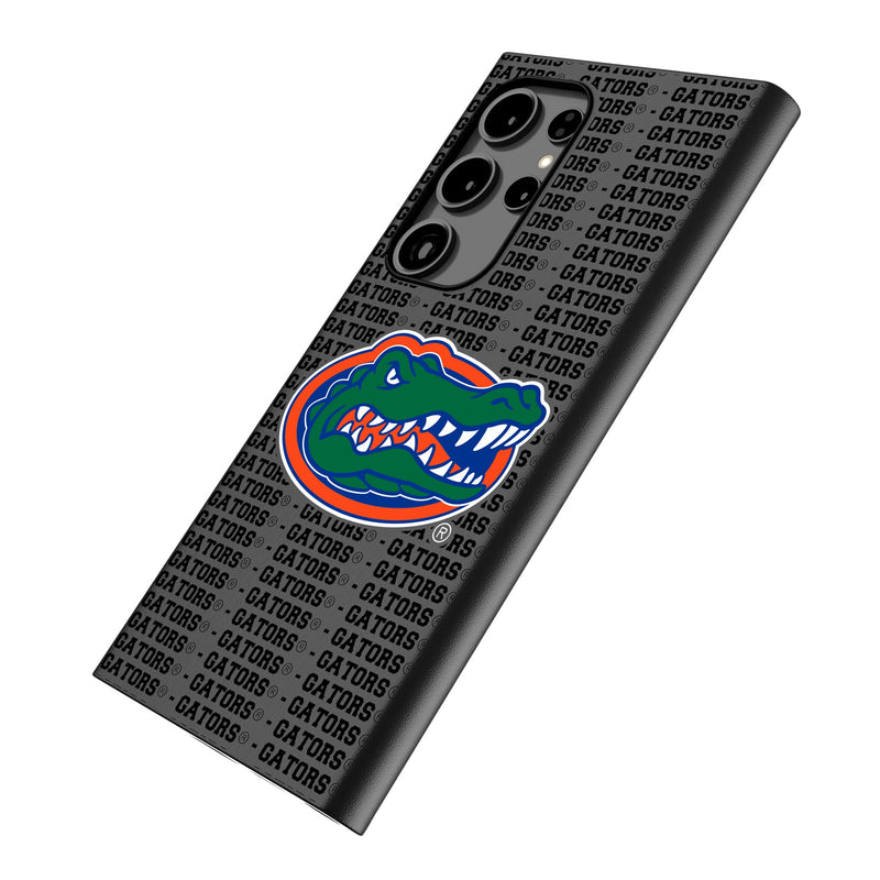 University of Florida Gators Text Backdrop Galaxy MagSafe Compatible Phone Case Iso.Jpg