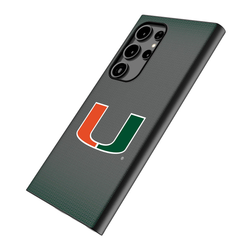 University of Miami Hurricanes Linen Galaxy MagSafe Compatible Phone Case Iso.Jpg