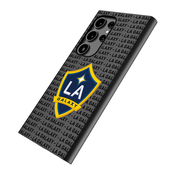 LA Galaxy  Text Backdrop Galaxy MagSafe Compatible Phone Case Iso.Jpg