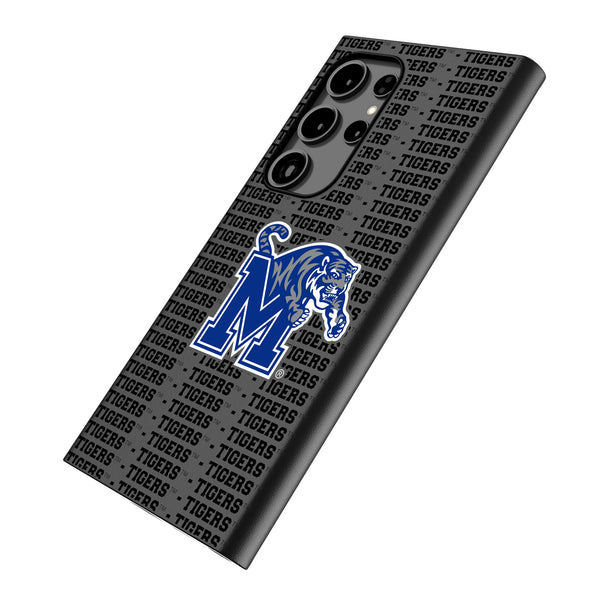 University of Memphis Tigers Text Backdrop Galaxy MagSafe Compatible Phone Case Iso.Jpg