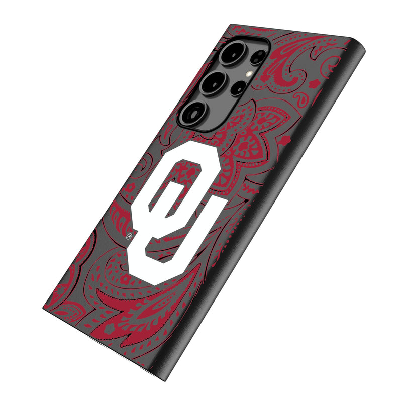 University of Oklahoma Sooners Paisley Galaxy MagSafe Compatible Phone Case Iso.Jpg