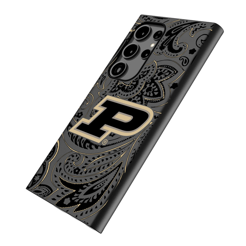 Purdue University Boilermakers Paisley Galaxy MagSafe Compatible Phone Case Iso.Jpg