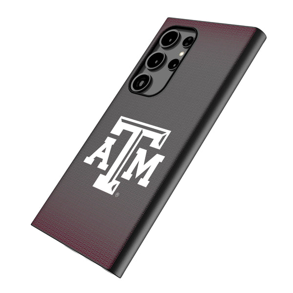 Texas A&M University Aggies Linen Galaxy MagSafe Compatible Phone Case Iso.Jpg