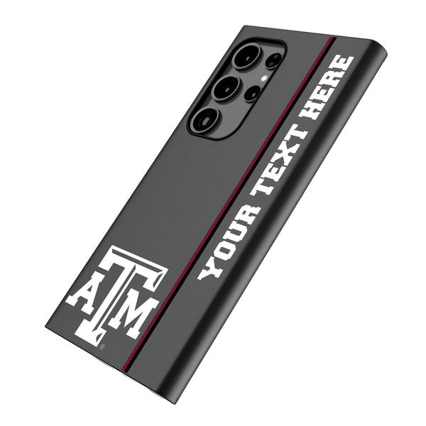 Texas A&M University Aggies Personalized Sidebard Galaxy MagSafe Compatible Phone Case for Samsung Galaxy Iso.Jpg